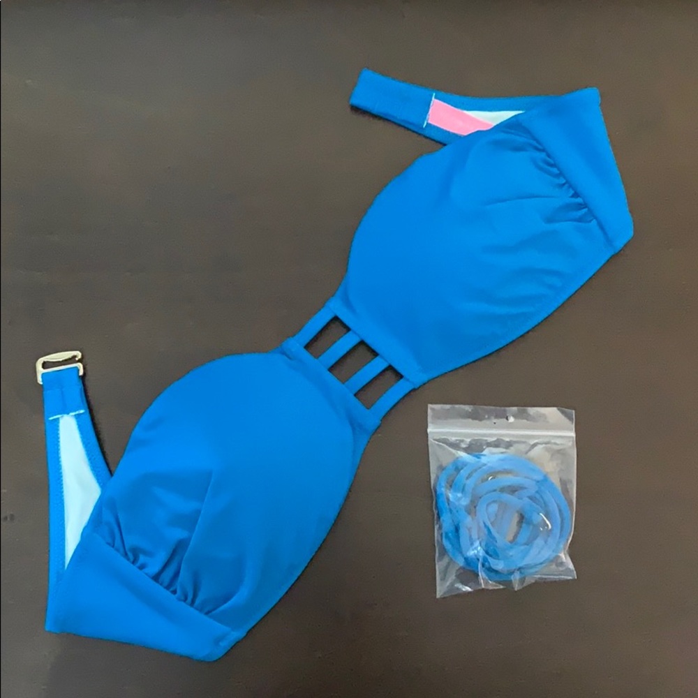 Victoria Secret Blue Bandeau/Halter Top
